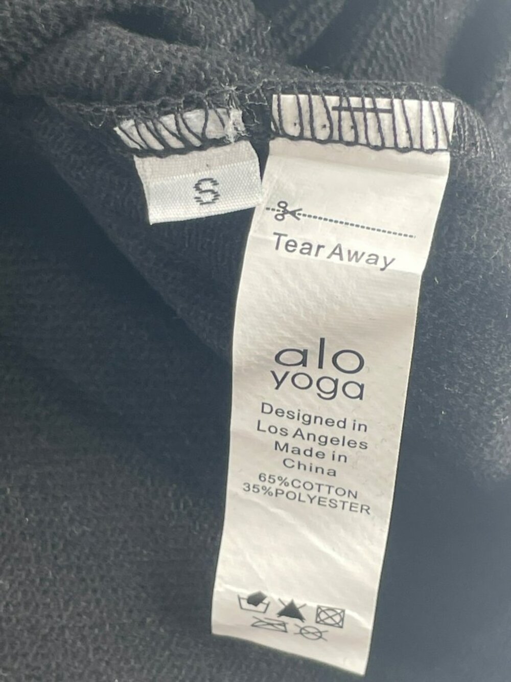 Alo Yoga Accolade Sweatshirt Black Full-Zip Hoodie Oversized Women's S NEW - Picture 7 of 7